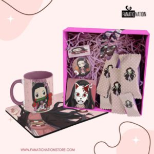 Pack kimetsu no yaiba - Nezuko 3  (Taza, , Lanyard, posavaso, mousepad)
