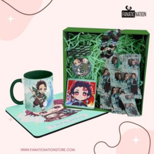 Pack Tanjiro Demon Slayer Modelo #02 (Taza, posavaso, mouse pad, lanyard)