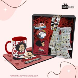 Pack Mafalda (Taza, Lanyard, posavaso, mousepad) Modelo #03