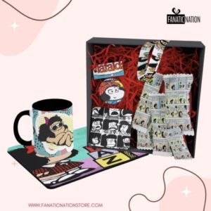 Pack Mafalda (Taza, Lanyard, posavaso, mousepad) Modelo #04